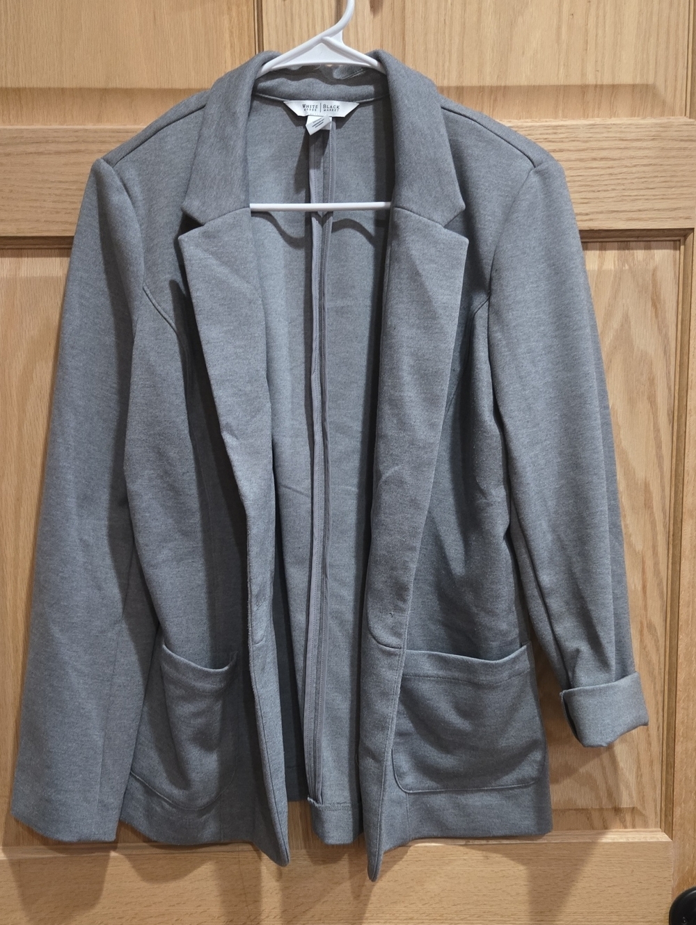 White House Black Market Blazer Knit Stretchy 12